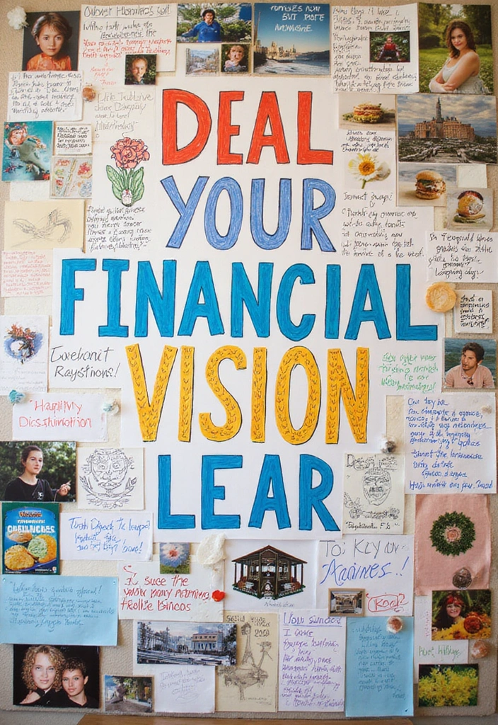 25 Budgeting Notebook Ideas to Organize Your Money - 8. Financial Vision Board