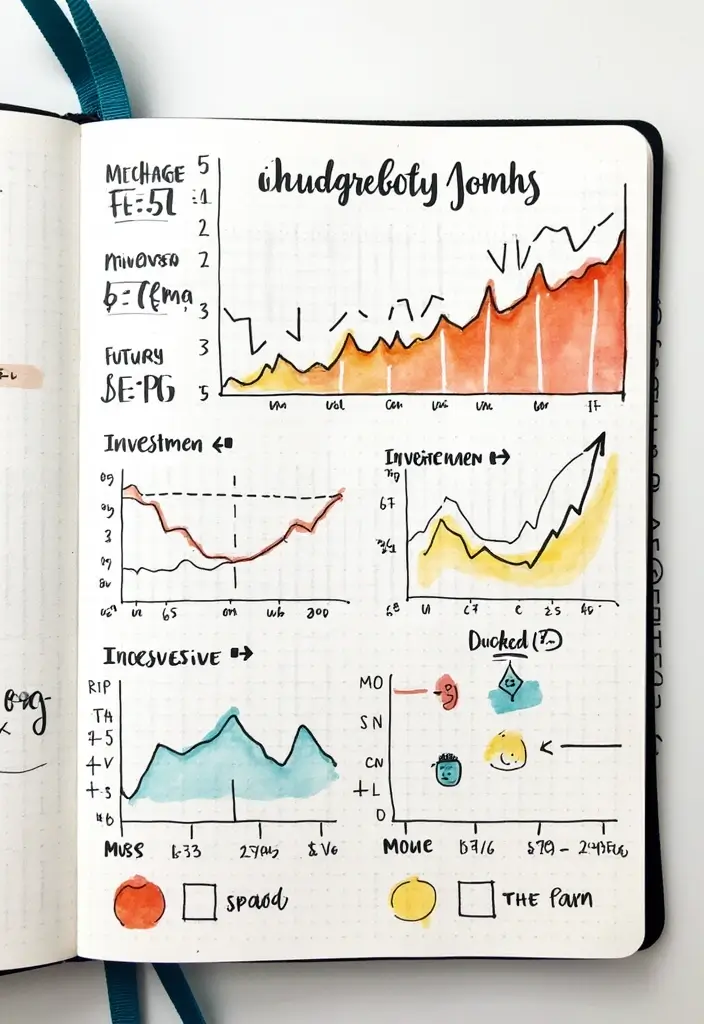 25 Saving Money Bullet Journal Ideas to Stay on Track - 12. Investment Tracker