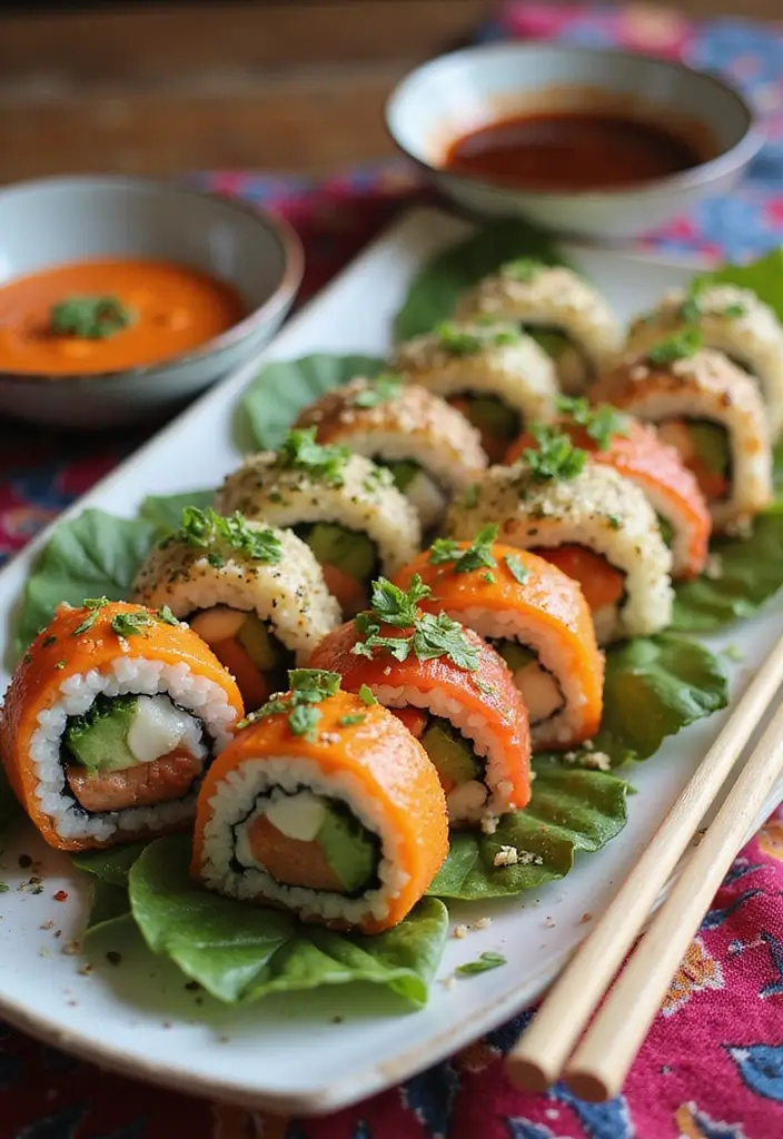 27 Profitable Food Business Ideas for Small Business Owners - 11. Vegan Sushi Rolls