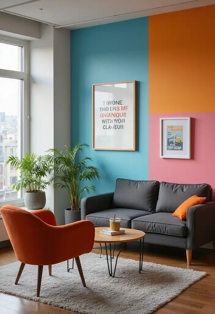 27 Small Business Office Ideas for Productivity - 4. Colorful Wall Accents