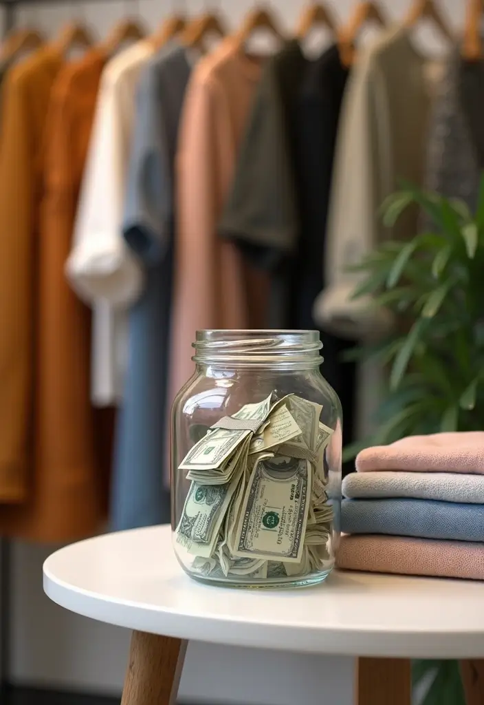 30+ Money Saving Jar Ideas to Grow Your Savings Fast - 11. The 'New Wardrobe' Jar