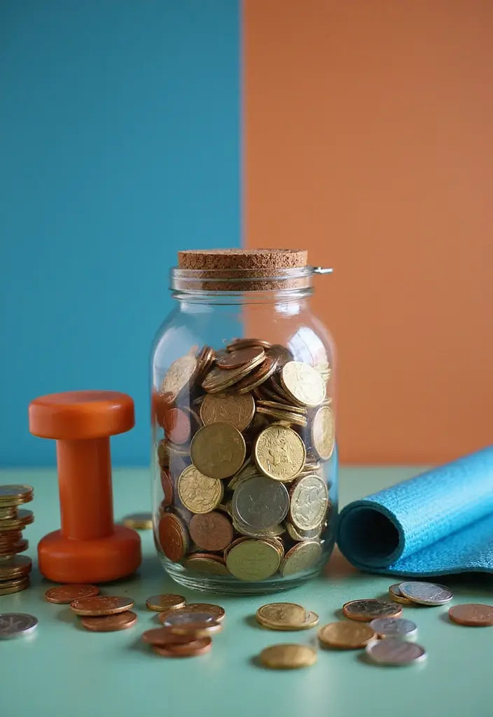30+ Money Saving Jar Ideas to Grow Your Savings Fast - 7. The 'Fitness Goals' Jar