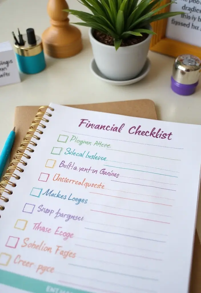30 Things to Sell on Etsy That Are Always in Demand - 26. Simple Financial Checklists