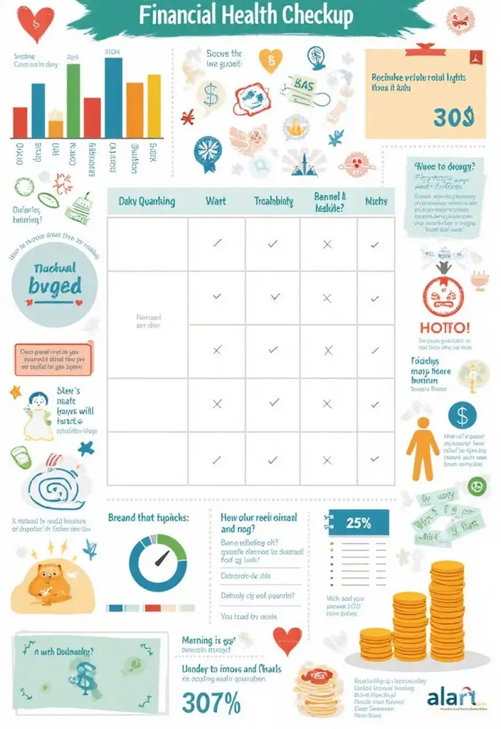 25 Budgeting Notebook Ideas to Organize Your Money - 12. Financial Health Checkup
