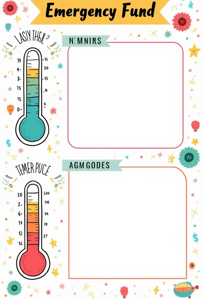 25 Budgeting Notebook Ideas to Organize Your Money - 16. Emergency Fund Planner