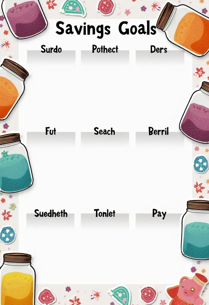 25 Budgeting Notebook Ideas to Organize Your Money - 4. Savings Goals Planner