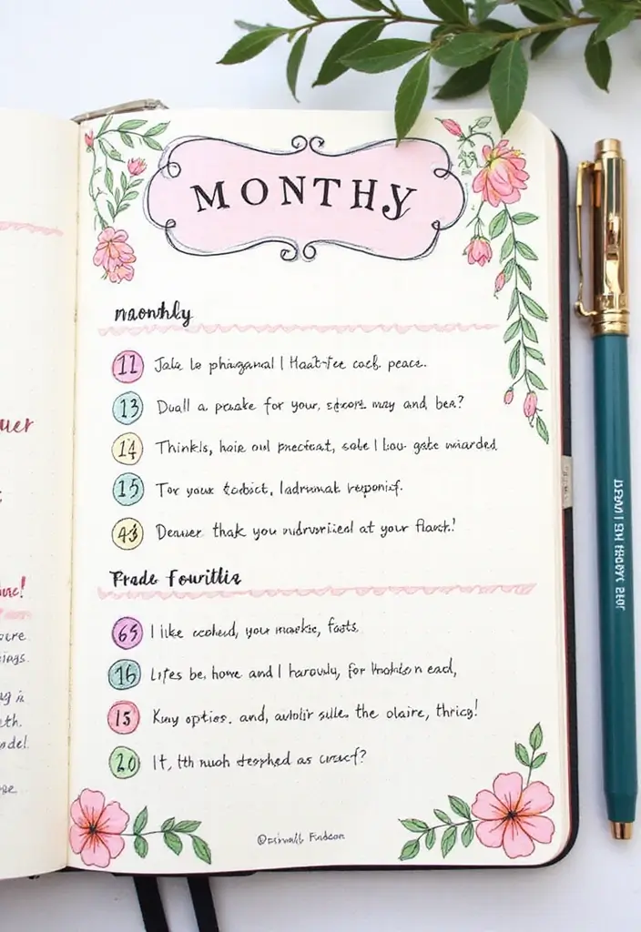 25 Saving Money Bullet Journal Ideas to Stay on Track - 15. Monthly Reflection