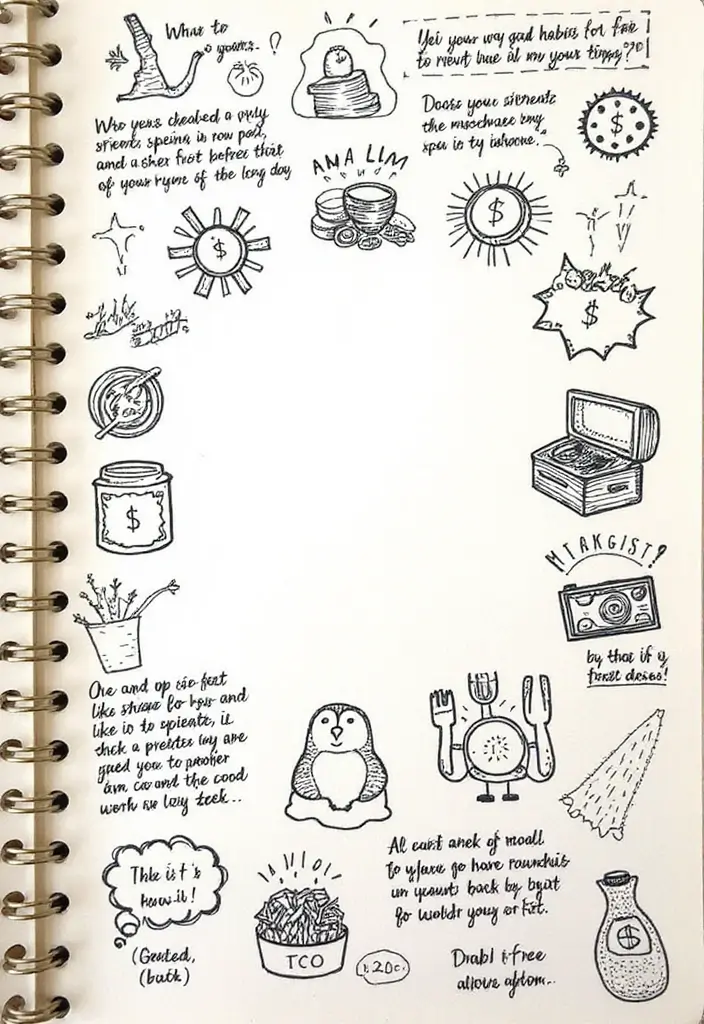 25 Saving Money Bullet Journal Ideas to Stay on Track - 4. Spending Habit Reflection