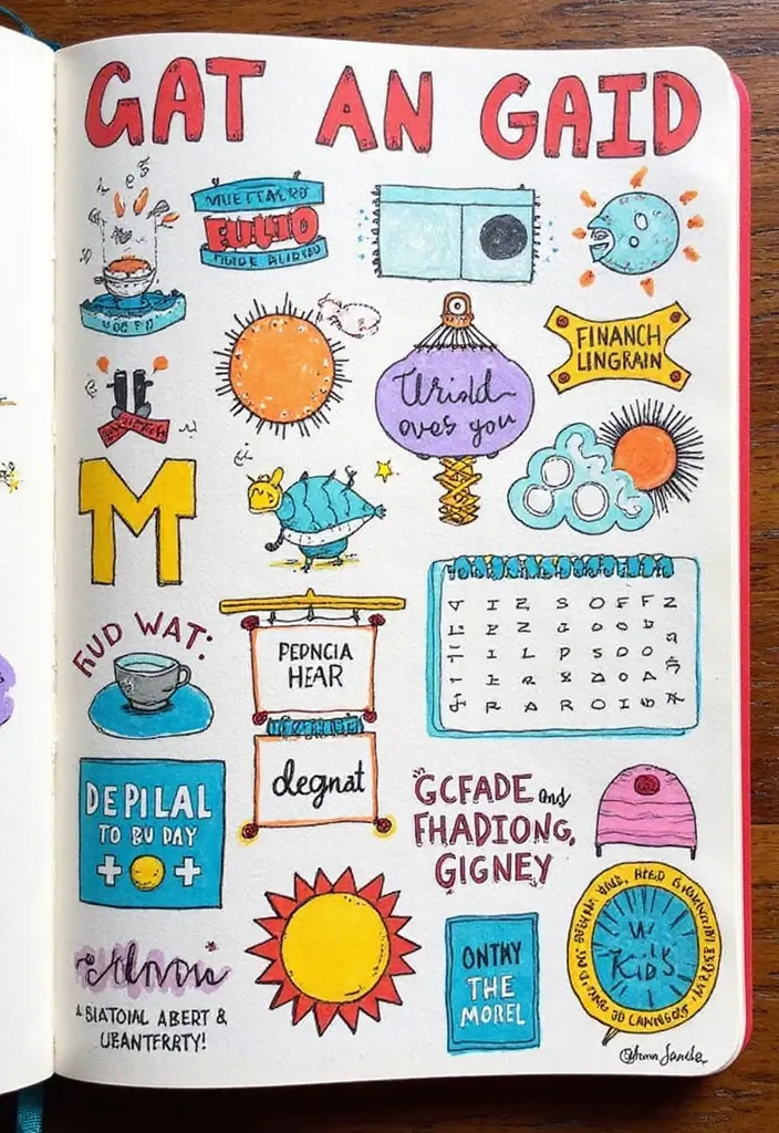 25 Saving Money Bullet Journal Ideas to Stay on Track - 9. Financial Vision Board