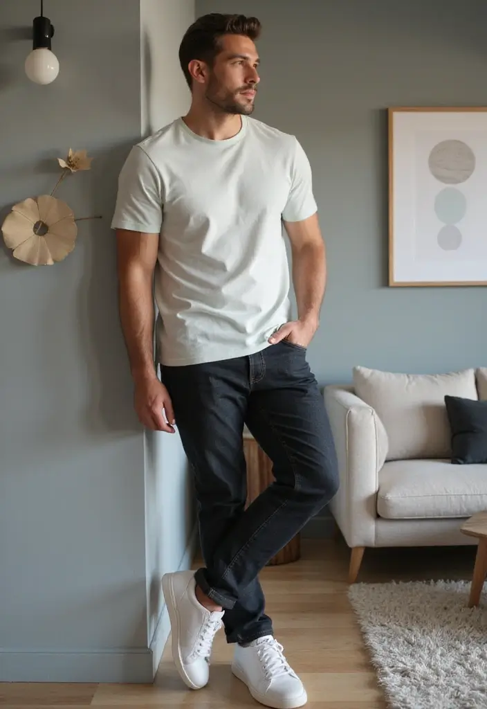 25 Trendy Finance Bro Outfit Ideas to Try - 20. Classic White Sneakers