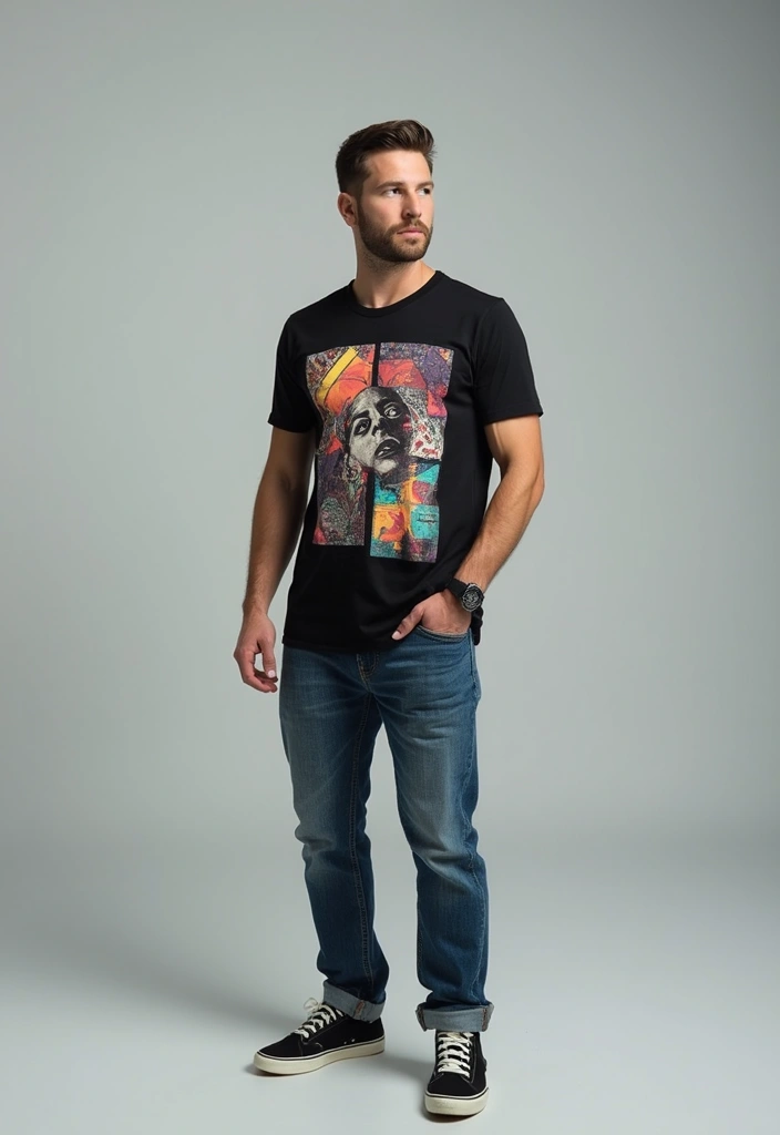 25 Trendy Finance Bro Outfit Ideas to Try - 25. Cool Graphic Tees for Casual Days