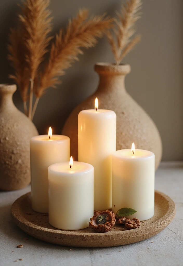 27 Candle Business Ideas That Sell Fast - 18. Eco-Friendly Scented Pillar Candles