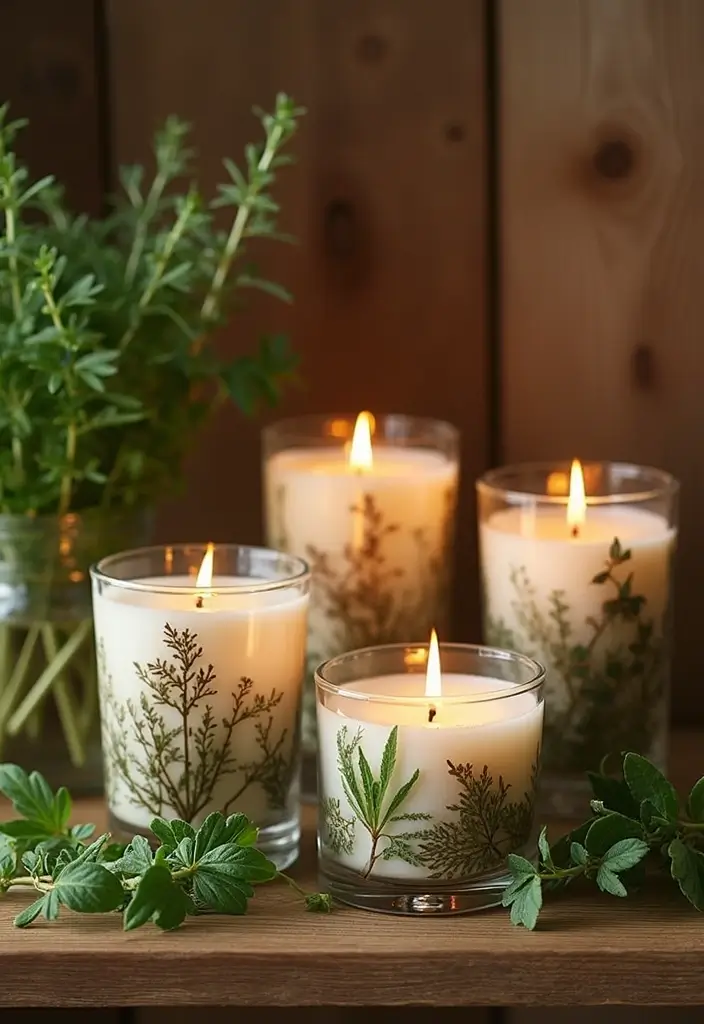 27 Candle Business Ideas That Sell Fast - 2. Herbal-Infused Candles