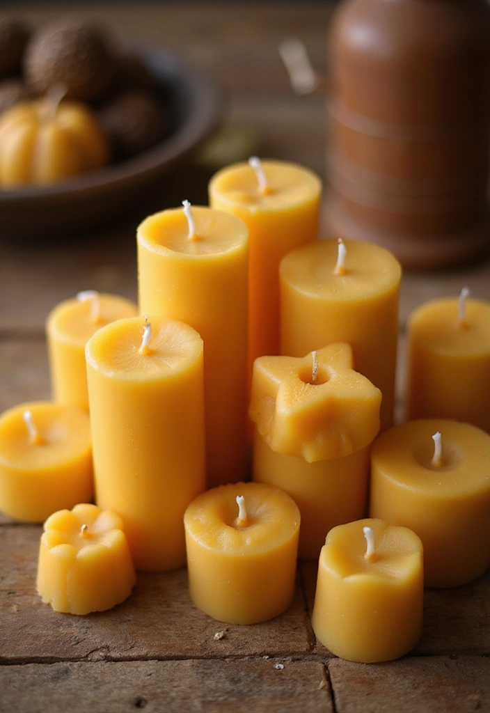 27 Candle Business Ideas That Sell Fast - 20. Beeswax Candles