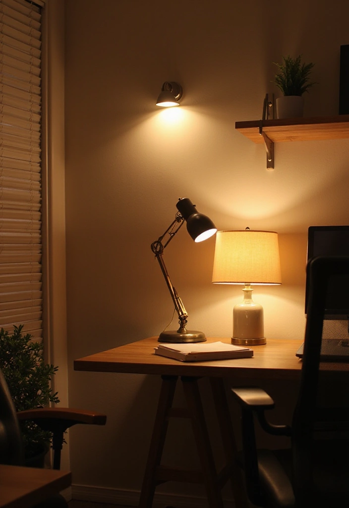 27 Small Business Office Ideas for Productivity - 10. Creative Lighting