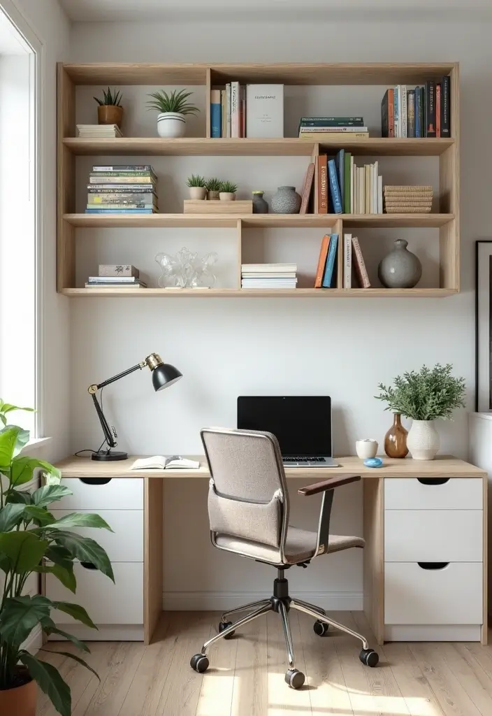 27 Small Business Office Ideas for Productivity - 2. Vertical Storage Solutions