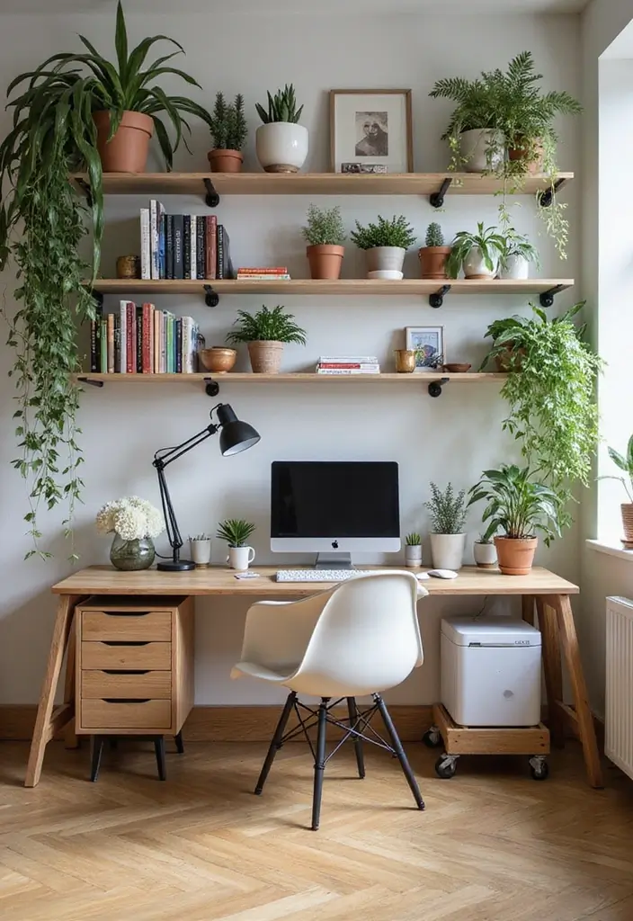27 Small Business Office Ideas for Productivity - 22. Open Shelving