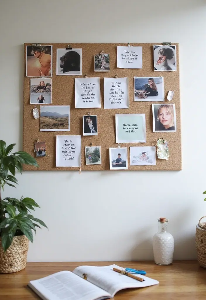 27 Small Business Office Ideas for Productivity - 6. Inspirational Vision Board