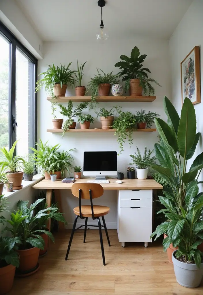 27 Small Business Office Ideas for Productivity - 9. Indoor Plants