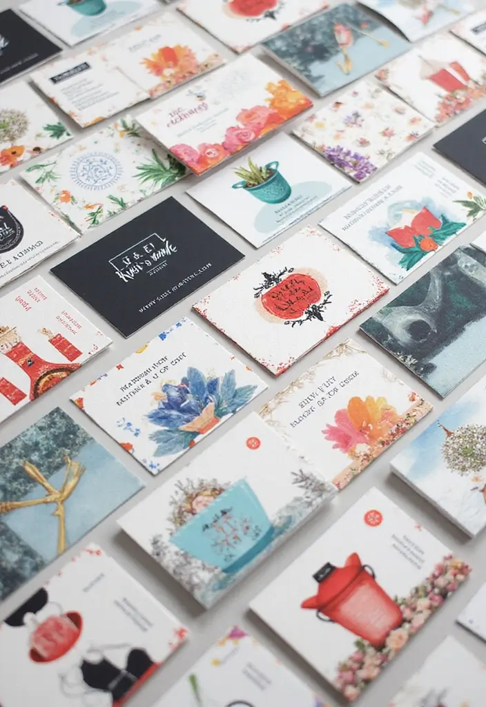 29 Creative Small Business Card Ideas for Branding - 15. Artistic Illustrations