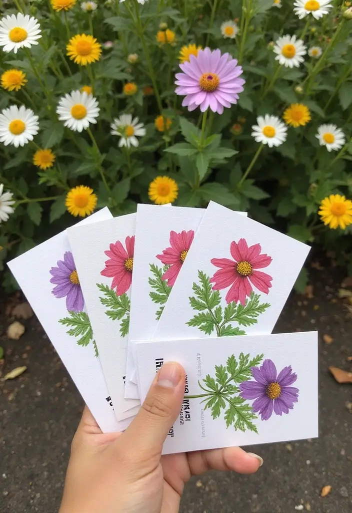 29 Creative Small Business Card Ideas for Branding - 2. Seed Paper Surprise