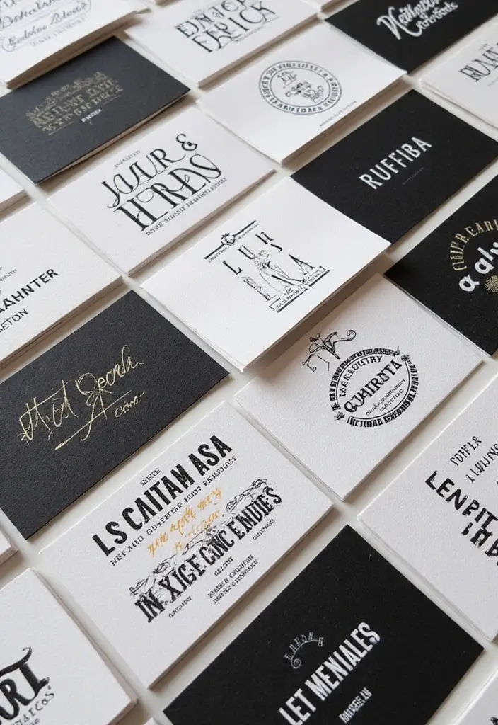 29 Creative Small Business Card Ideas for Branding - 26. Artistic Typography
