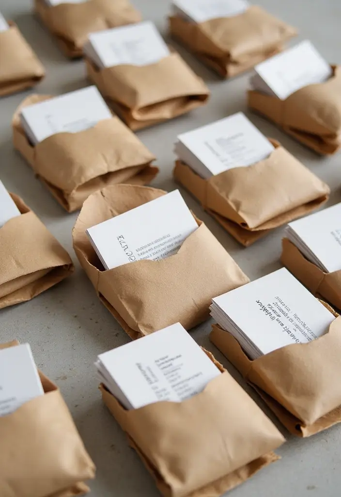 29 Creative Small Business Card Ideas for Branding - 28. Information Envelopes