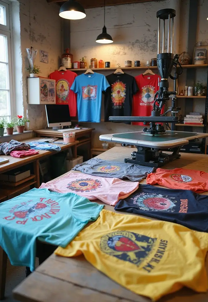 30+ Creative Small Business Ideas for Beginners - 23. Custom T-Shirt Printing