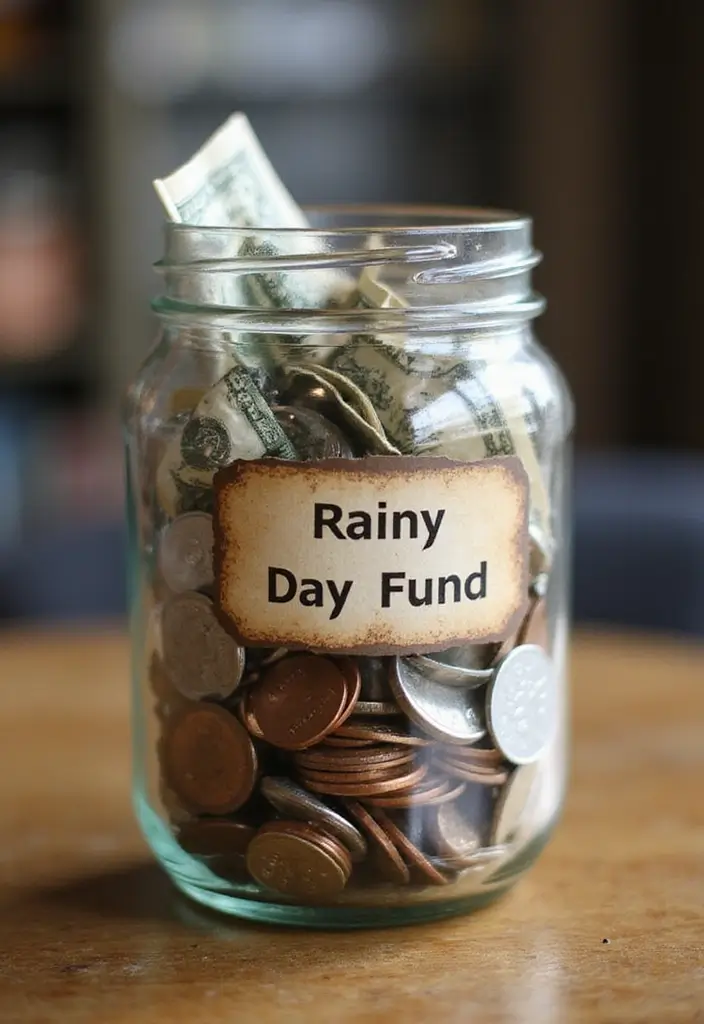 30+ Money Saving Jar Ideas to Grow Your Savings Fast - 1. The 'Rainy Day' Jar