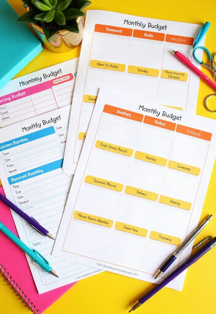 30 Things to Sell on Etsy That Are Always in Demand - 12. Custom Monthly Budget Templates