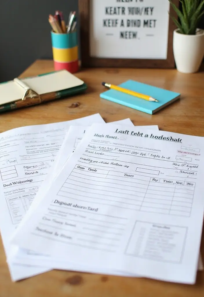 30 Things to Sell on Etsy That Are Always in Demand - 5. Debt Repayment Worksheets