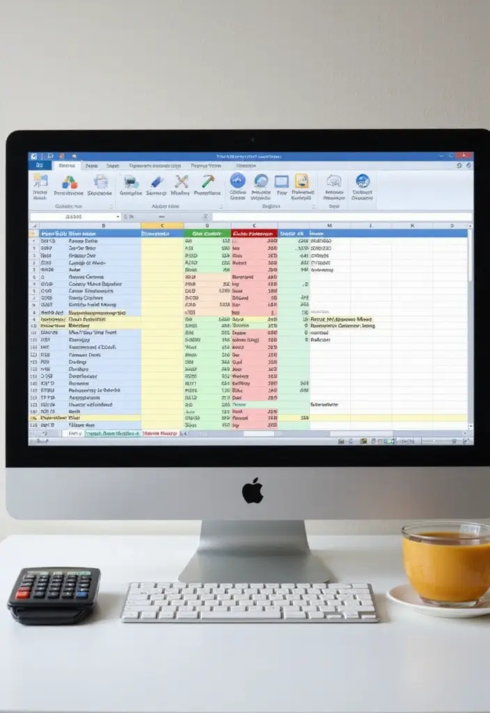 27 Monthly Bills Organization Ideas for a Stress-Free Budget - 4. Use a Spreadsheet for Bill Tracking