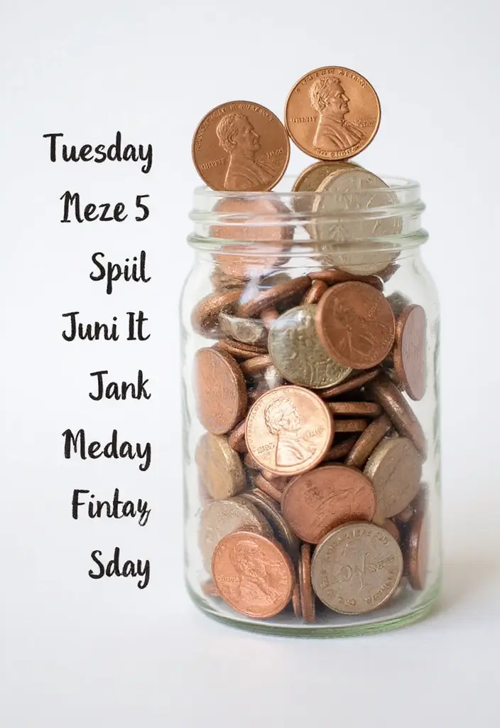 25 Biweekly Money Saving Challenge Ideas to Try This Year! - 9. The Penny Challenge
